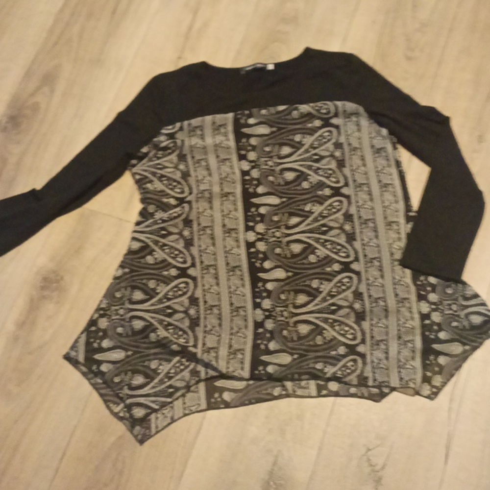 Black handkerchief shirt